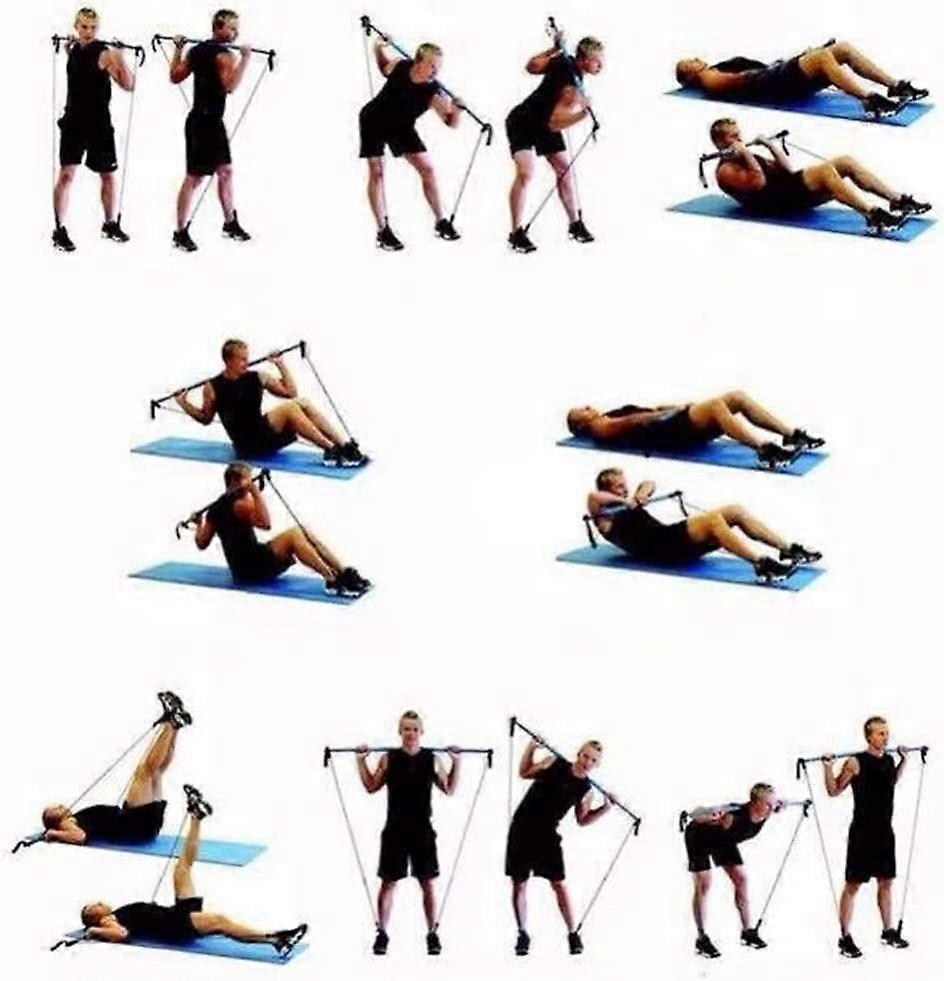 Pilates Bar Kit with Resistance Bands for Home Yoga & Gym Workout - Image 3