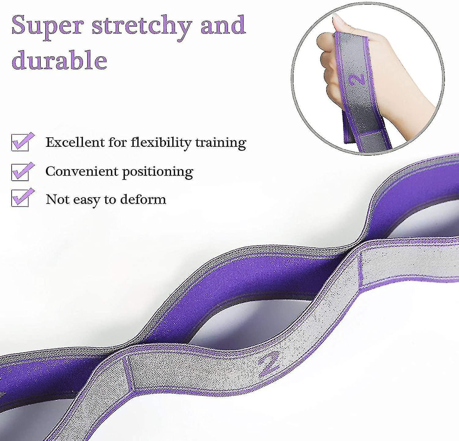 9-Loop Yoga Stretch Strap for Flexibility & Exercise - Image 4