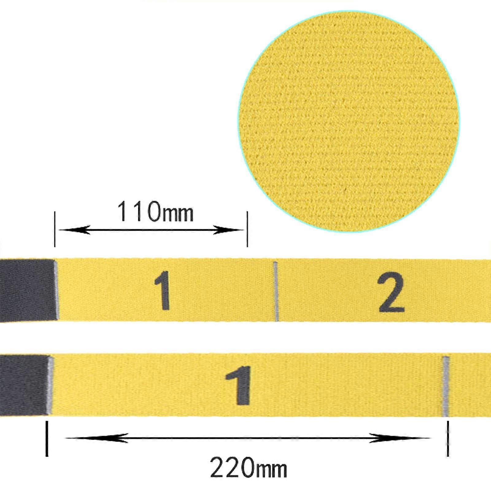 8-Loop Yellow Yoga Elastic Strap for Pilates & Gym Stretching - Image 4