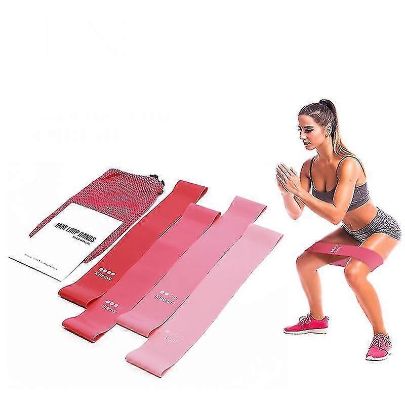 4pcs Fitness Yoga Resistance Bands for Exercise - Image 1