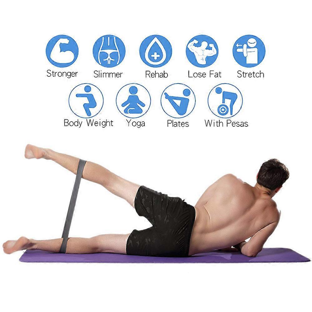 5pcs Resistance Loop Band Set with Bag for Home & Gym - Image 4