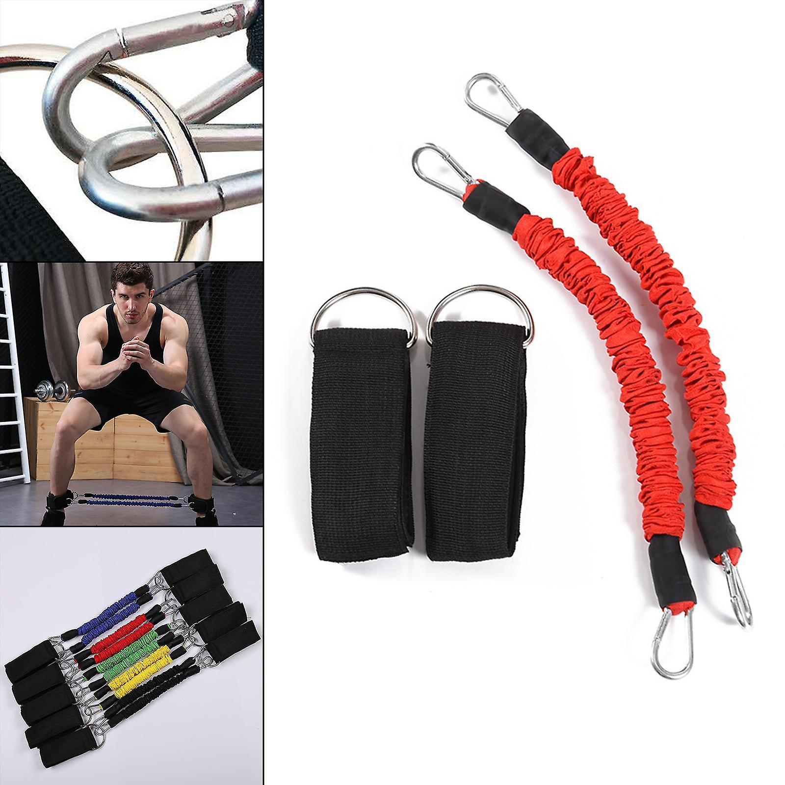 Red Resistance Bands Set for Leg Speed & Yoga Training - Image 2
