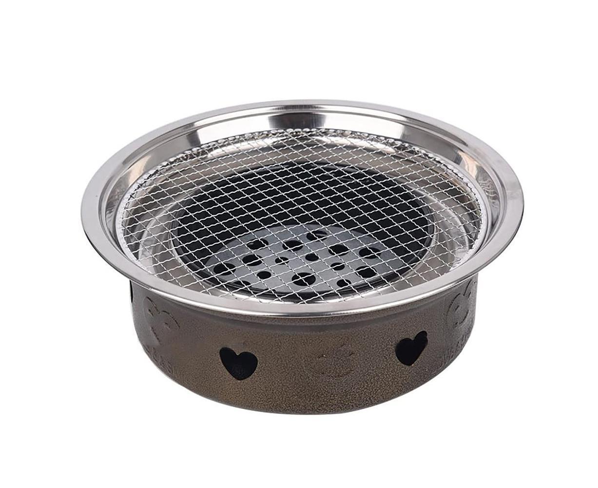 Round Stainless Steel BBQ Grill Roast Mesh Net Non-stick Barbecue Baking Pan-20cm - Image 4
