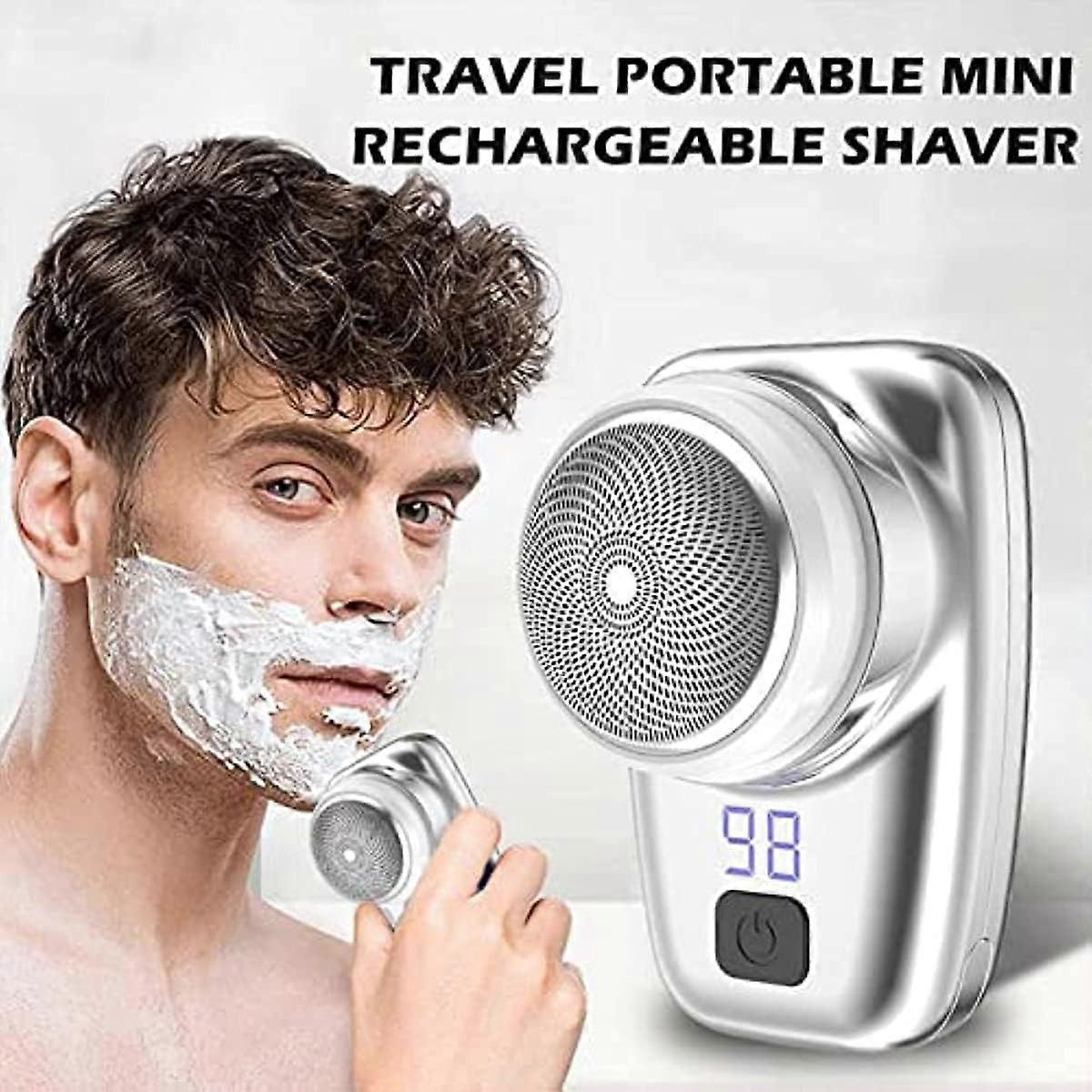 Mini Electric Shaver for Men, Portable Rechargeable Beard Razor - Image 3