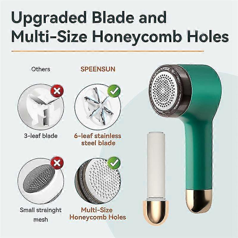 Fabric Shaver, USB Sweater Fuzz Remover, Electric Lint Defuzzer - Image 4