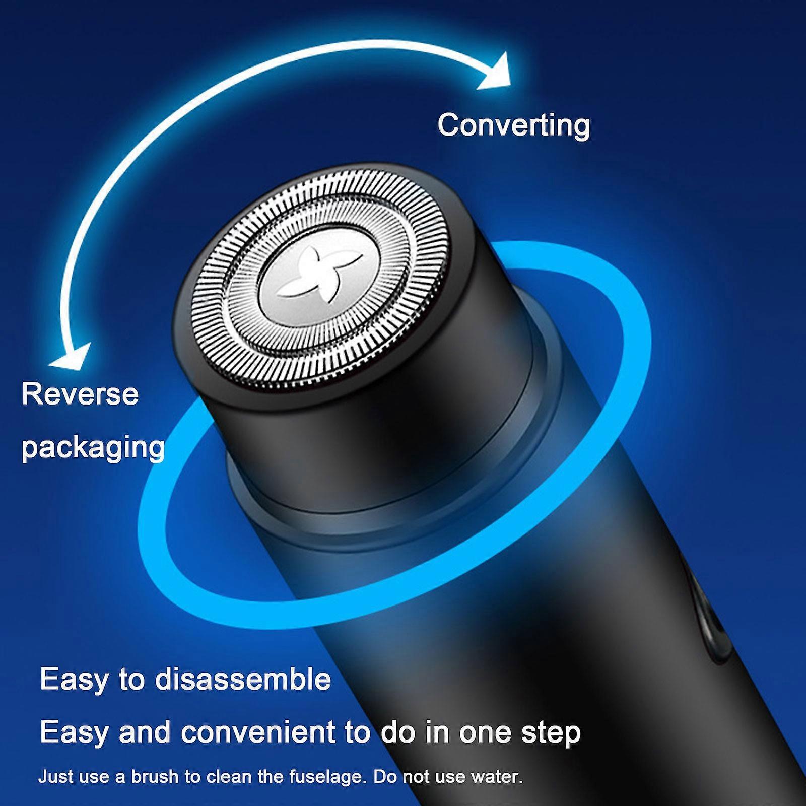 Mini Portable Electric Shaver, USB Rechargeable Beard Razor for Men - Image 4