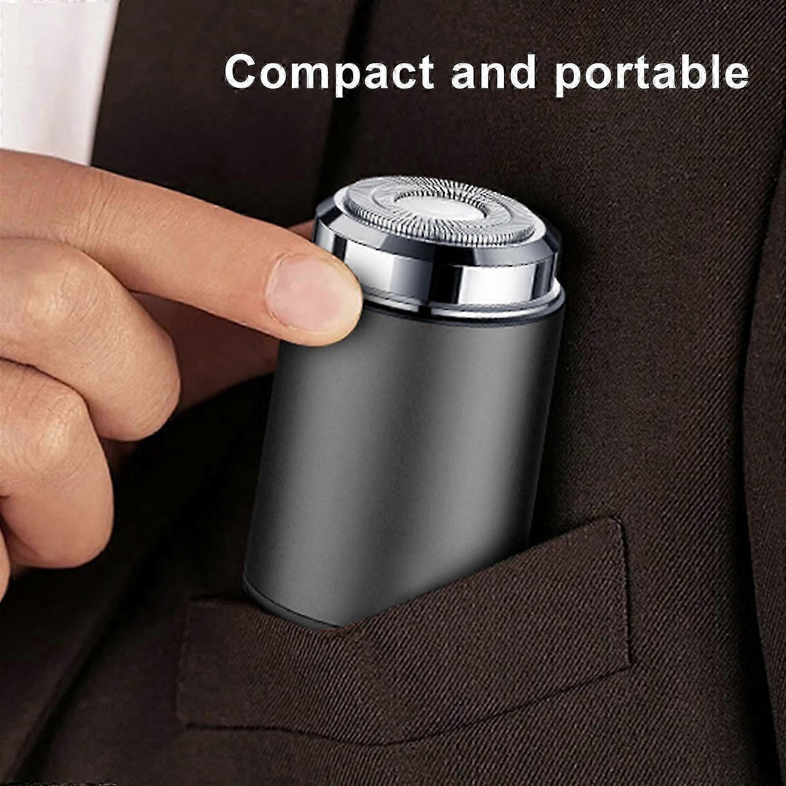 Mini Electric Shaver for Men, Portable Compact Beard Razor - Image 2