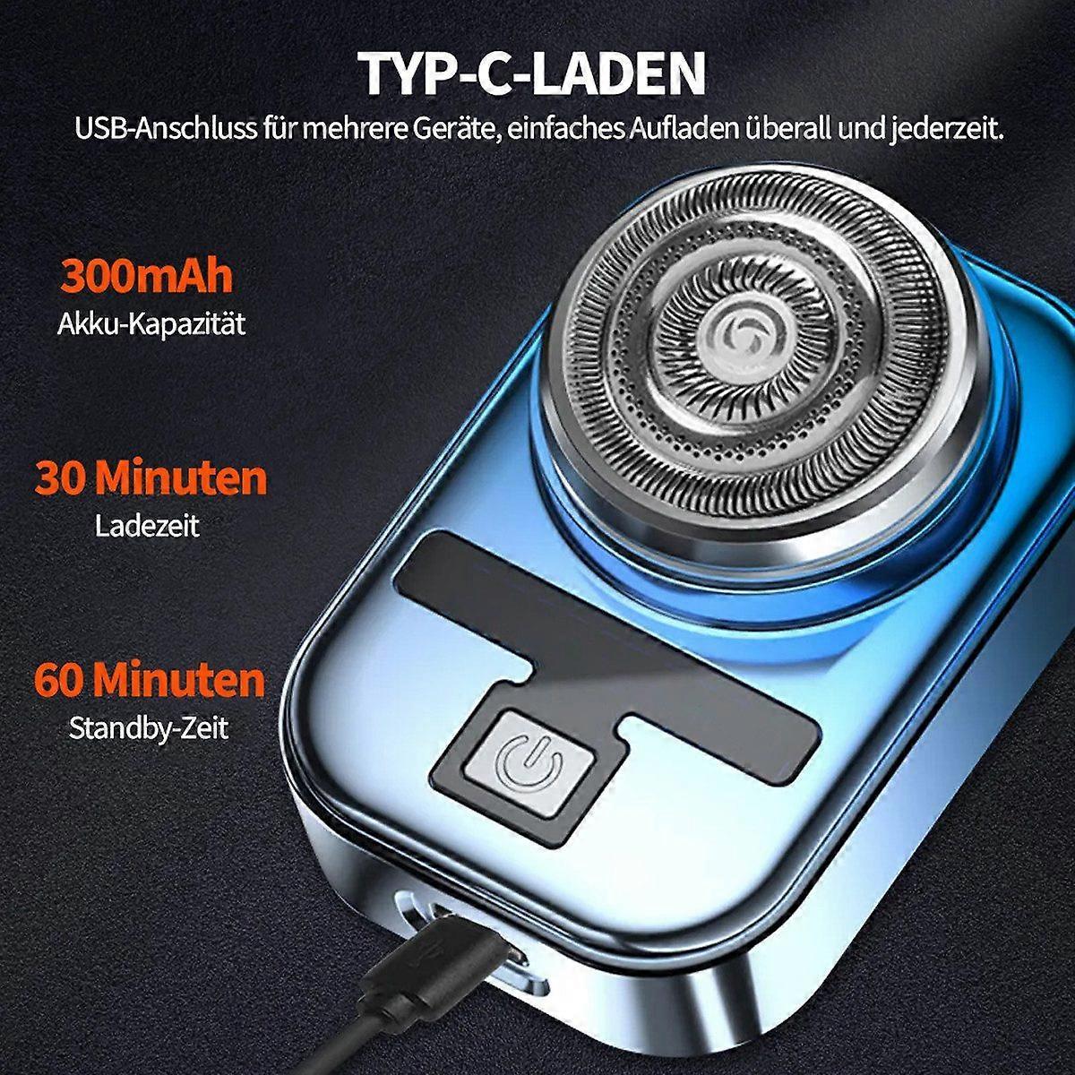 Men's Mini Electric Shaver, Portable Smooth Beard Razor - Image 4
