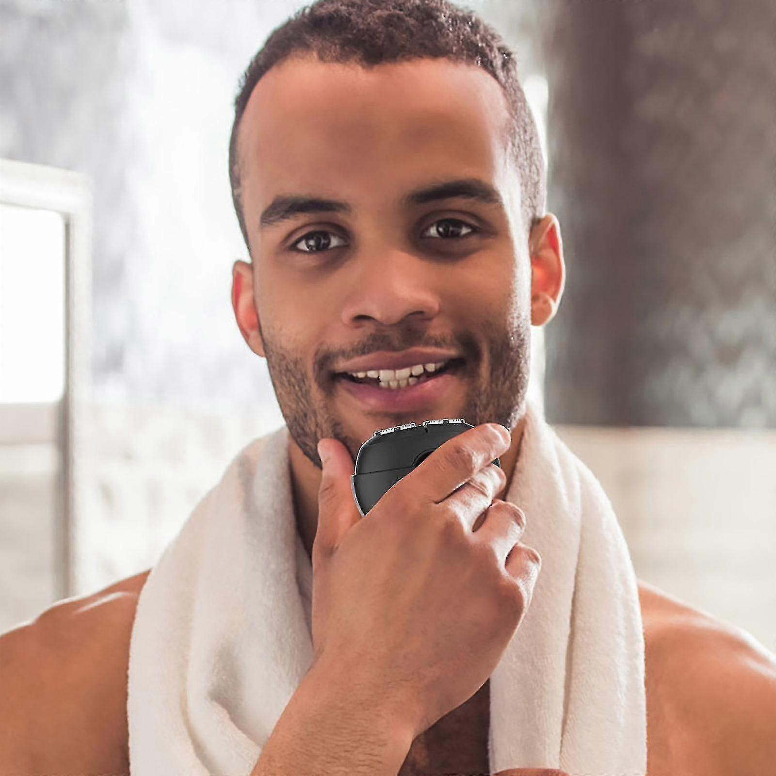 Silent Mini USB Shaver for Men, Compact Travel Beard Razor - Image 3
