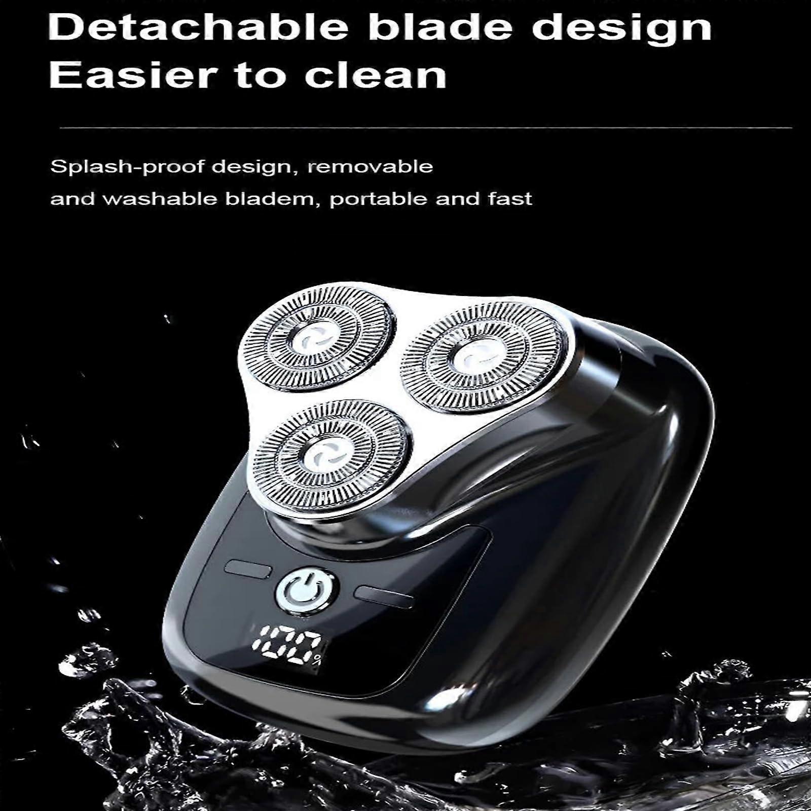 Portable Mini Beard Shaver for Men, Rechargeable Pocket Razor - Image 2