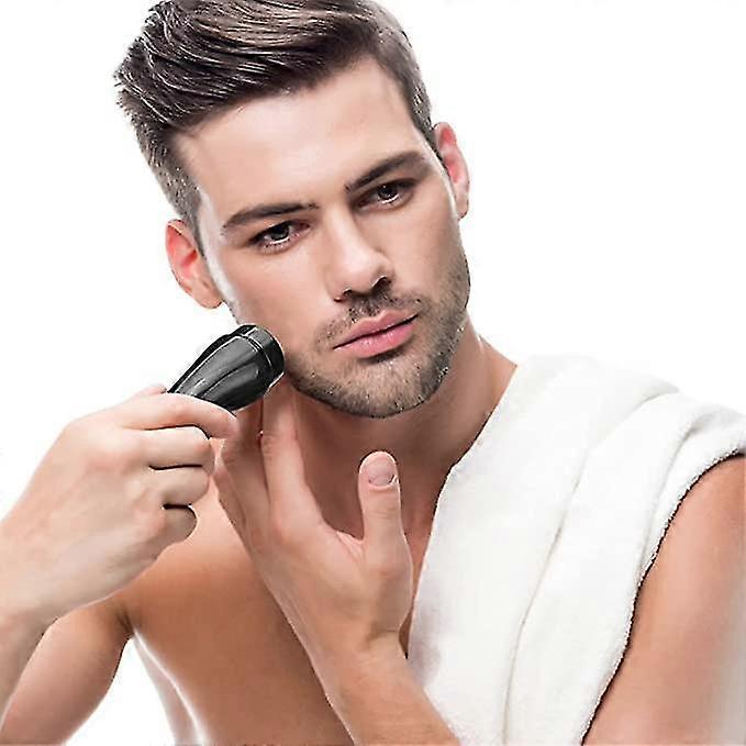 Men's Portable Electric Shaver, Mini USB Beard Razor, Wet & Dry Use, Travel Size - Image 2