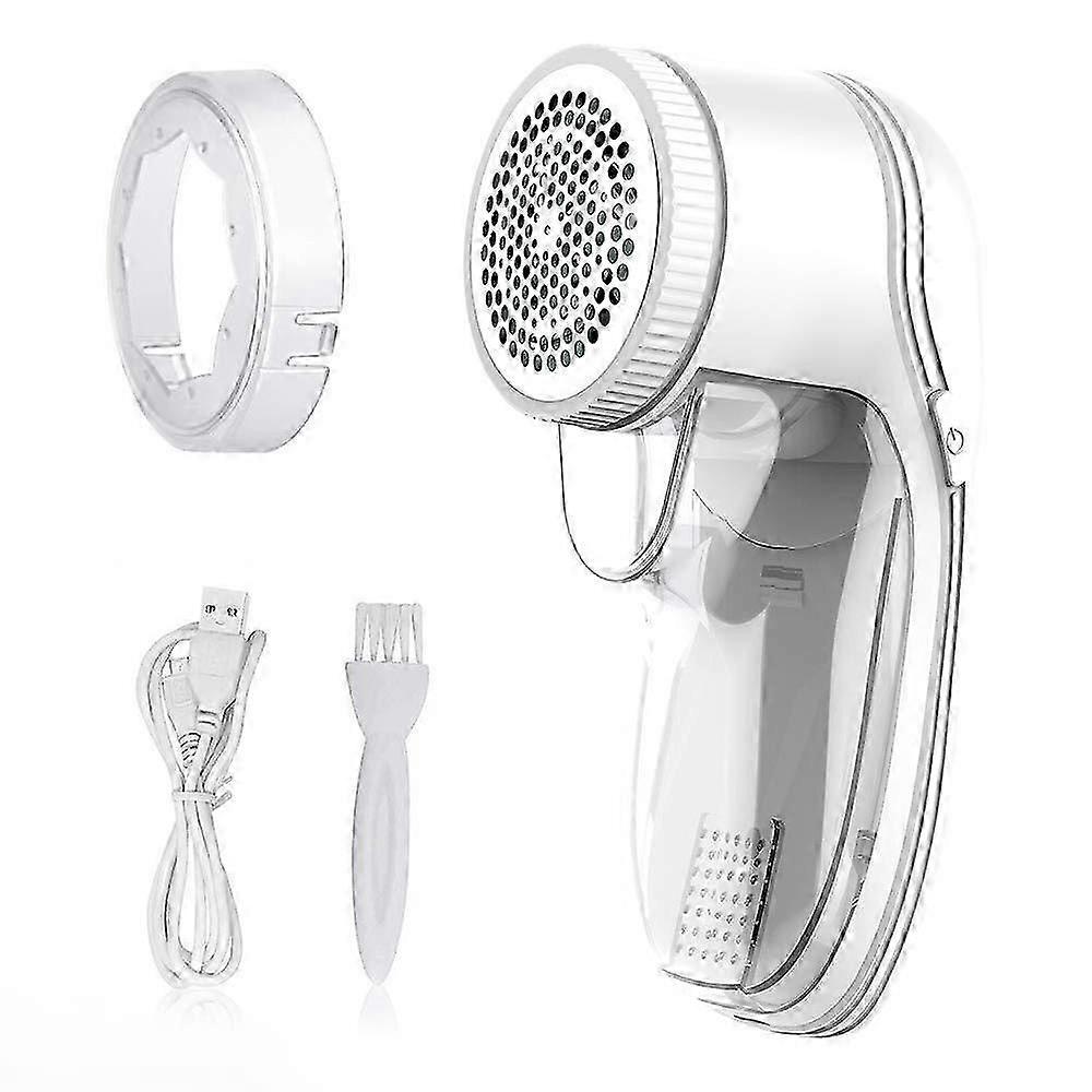 Large Electric Fluff Shaver, White Lint Remover for Clothes - Image 1