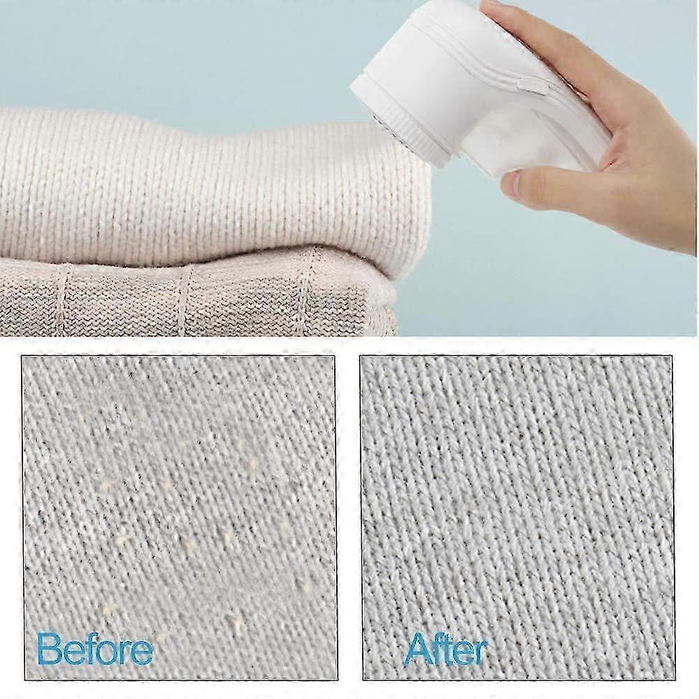 Large Electric Fluff Shaver, White Lint Remover for Clothes - Image 5