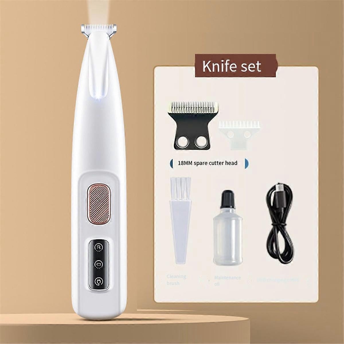 Cat Paw Hair Trimmer, Pet Foot Grooming Electric Shaver - Image 2