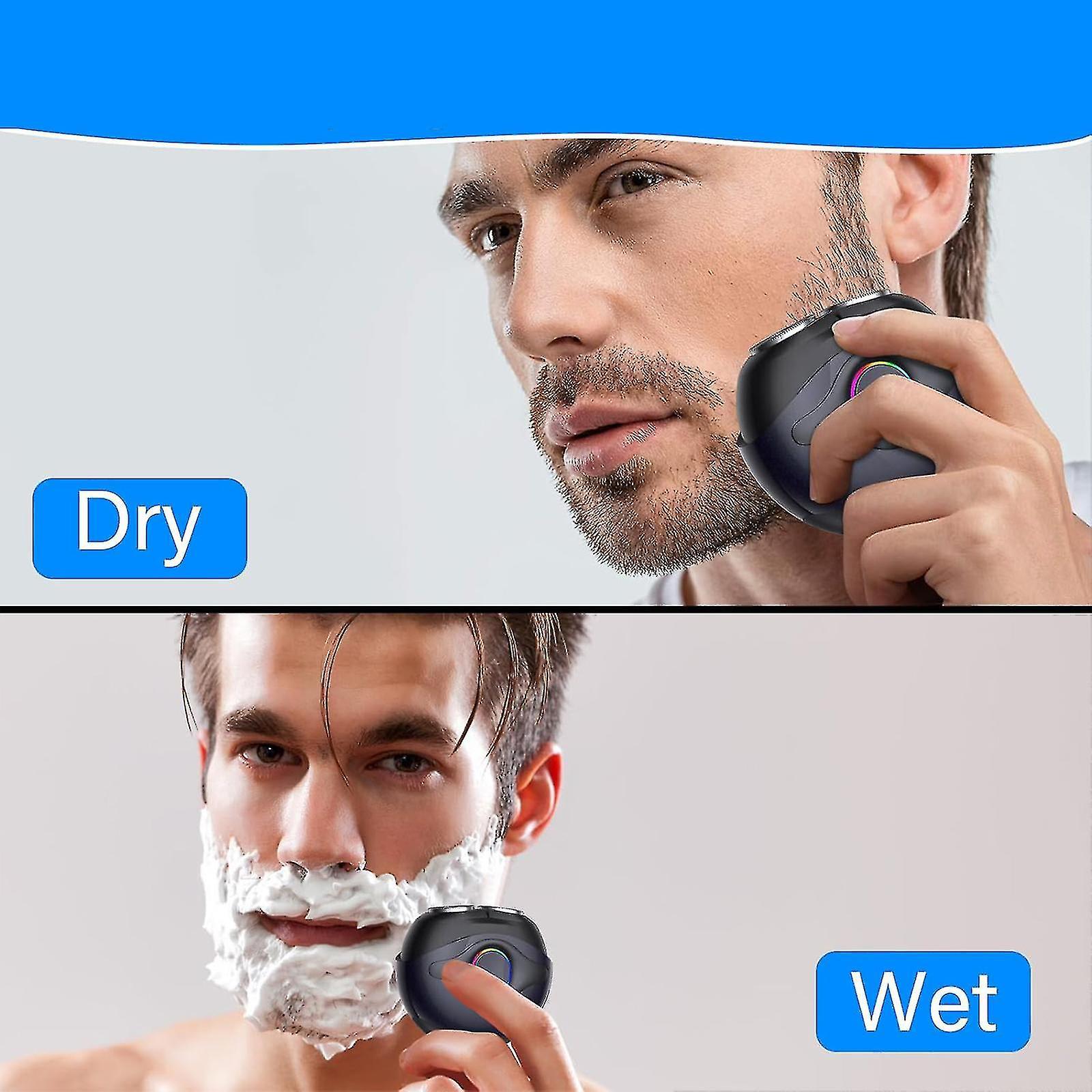 Mini RGB Electric Shaver for Men, Wet & Dry Beard Razor for Travel - Image 3
