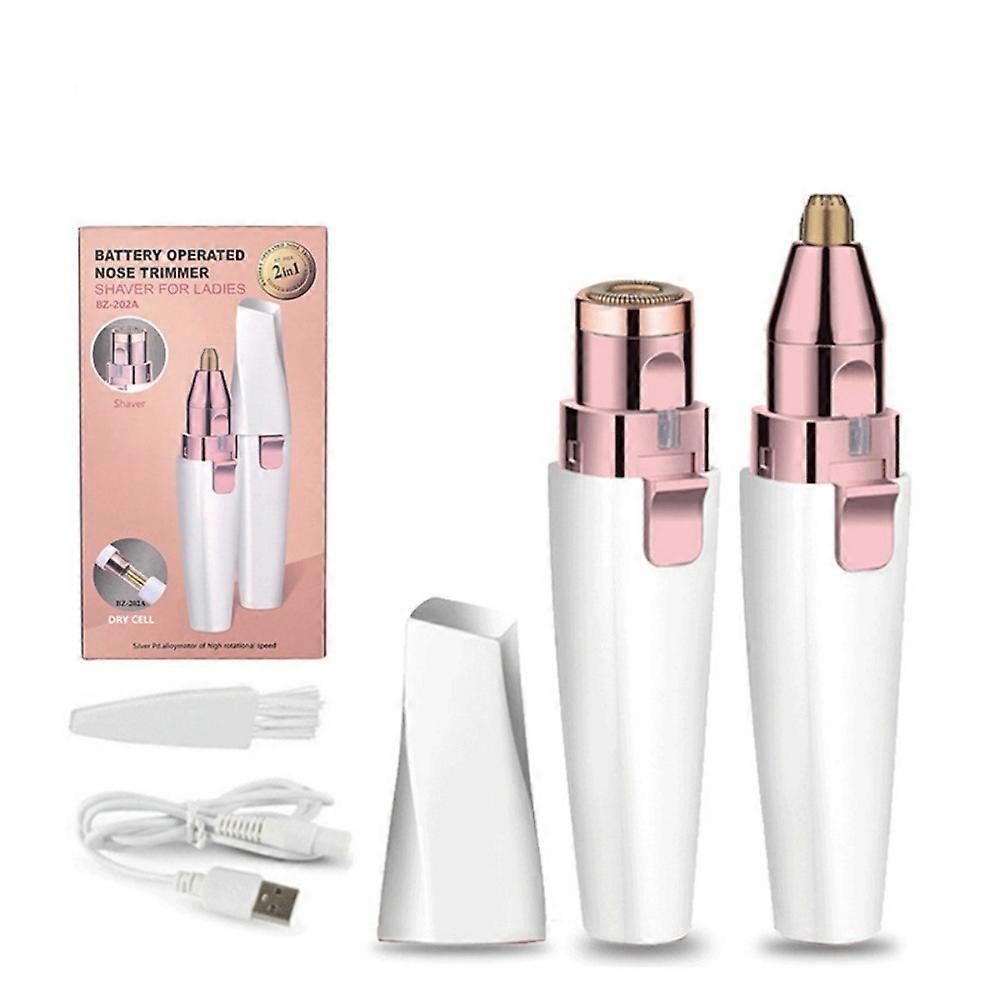 2-in-1 USB Eyebrow Shaver, Electric Facial Trimmer - Image 1