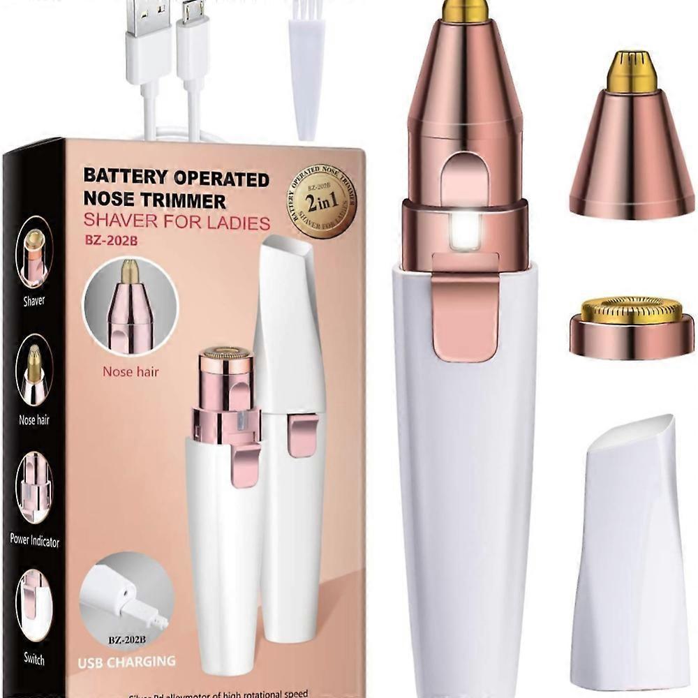 2-in-1 USB Eyebrow Shaver, Electric Facial Trimmer - Image 2