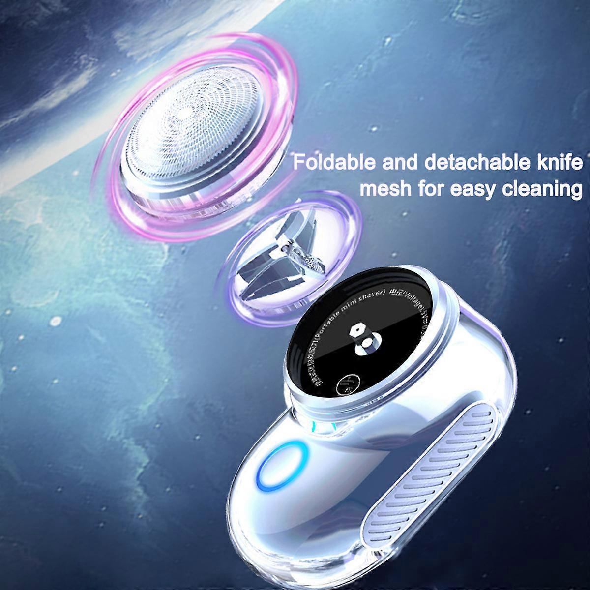 One-Button Mini USB Shaver for Men, Portable Electric Beard Razor - Image 5