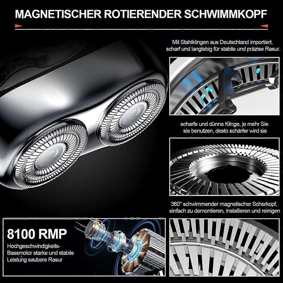 Mini Beard Shaver for Men, LED Display, Compact Series Razor - Image 2