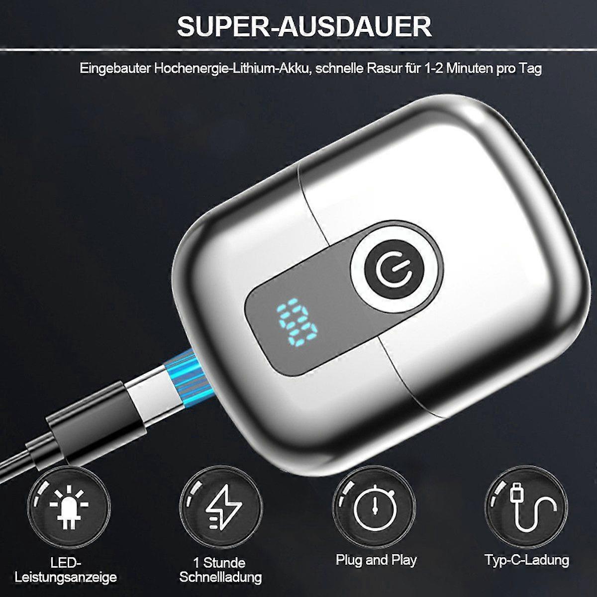 Mini Beard Shaver for Men, LED Display, Compact Series Razor - Image 3