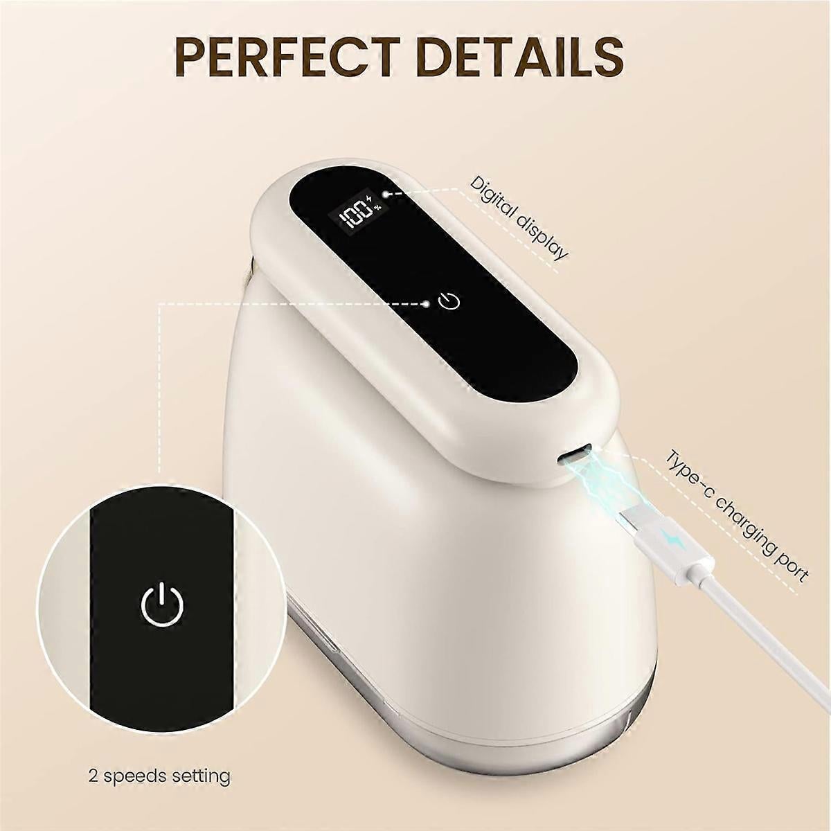 Rechargeable Fabric Lint Shaver, Fuzz Remover for Clothes, Sofas & Toys - Image 2