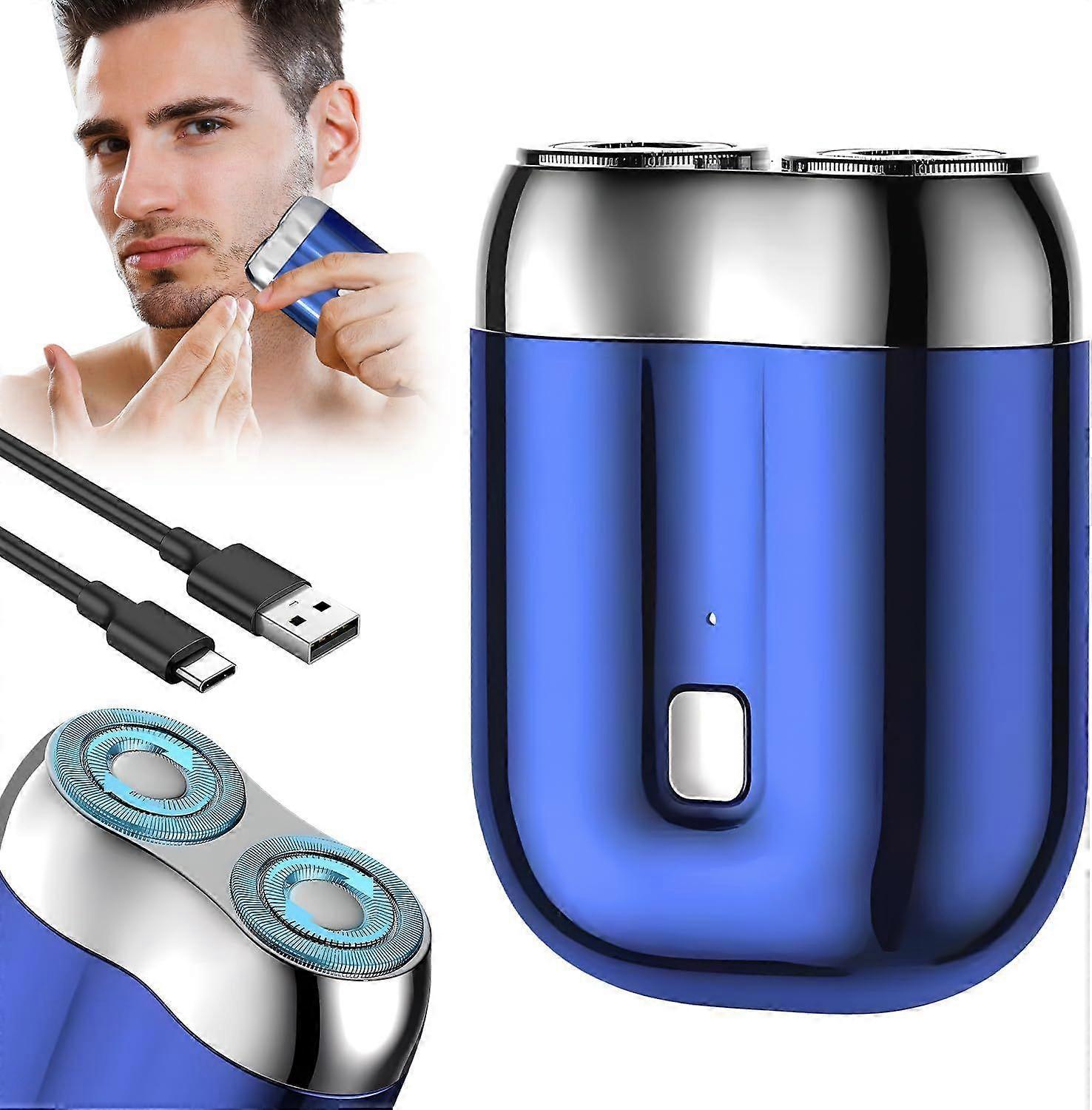 USB Portable Beard Shaver for Men, Mini Cordless Electric Razor - Image 1