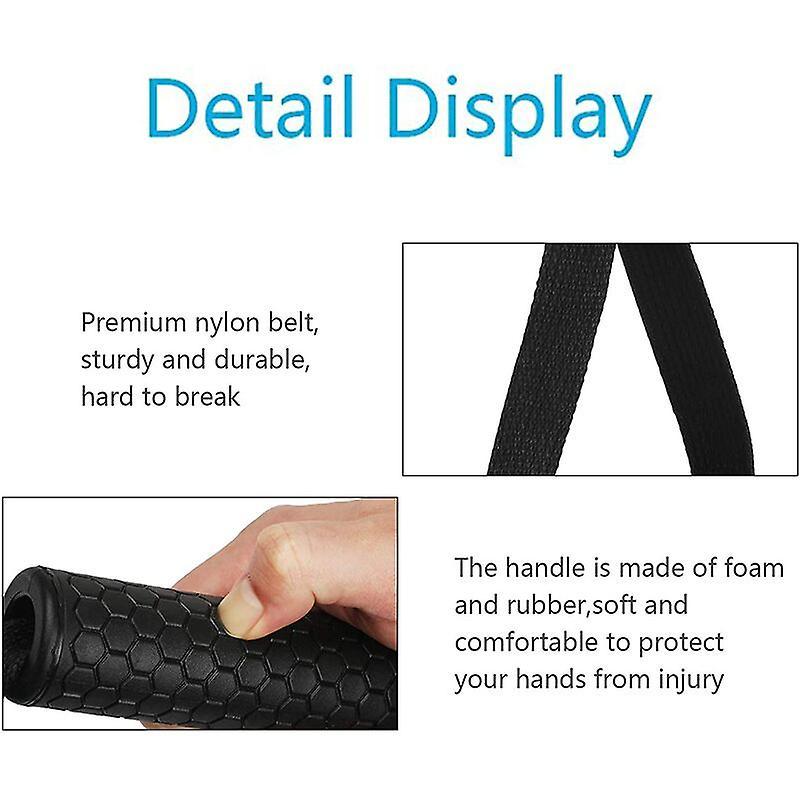 2pcs Rubber Cable Machine Grips, Resistance Band Handle Attachment for Home Gym - Image 4