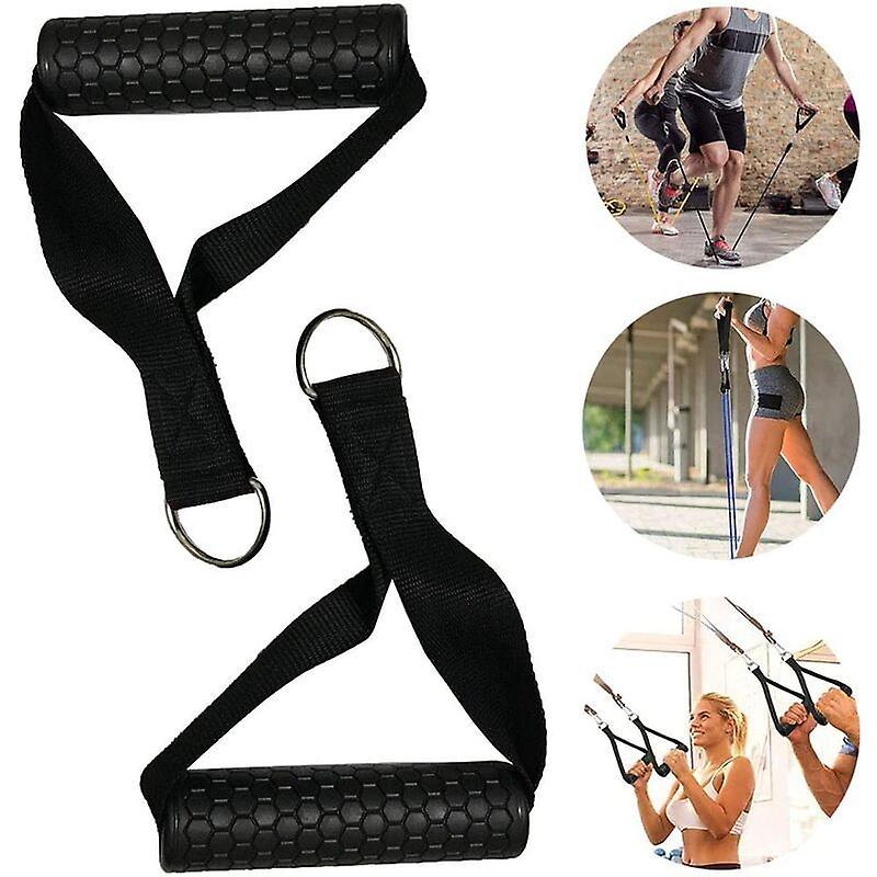 2pcs Rubber Cable Machine Grips, Resistance Band Handle Attachment for Home Gym - Image 5