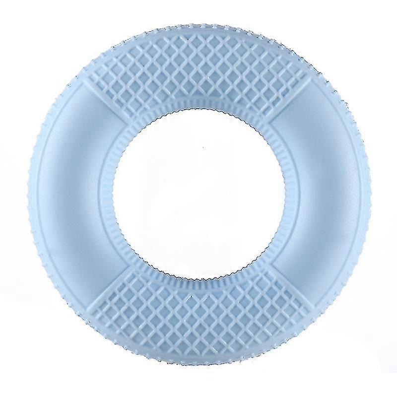 4-Pack Mesh Silicone Grip Circles, Rehab Gym Hand Strength Trainer, 50lb, Blue - Image 1