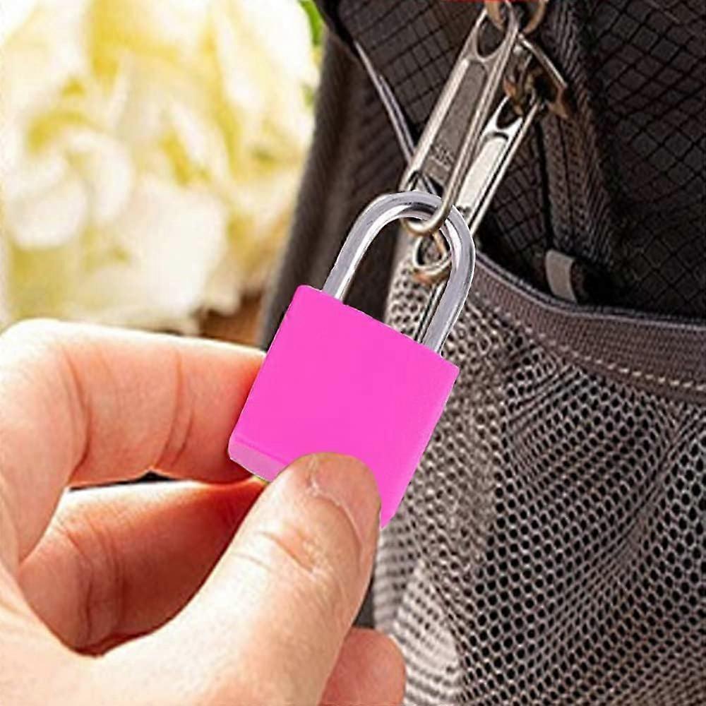 2pcs Mini Luggage Lock with Key - Travel Suitcase Locker Padlock (Black) - Image 4