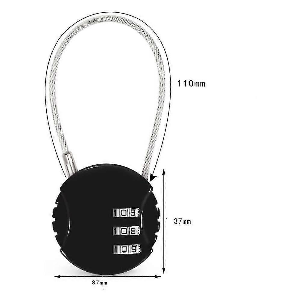 3pcs Digital Combination Luggage Lock - Travel Bag Padlock Set - Image 2