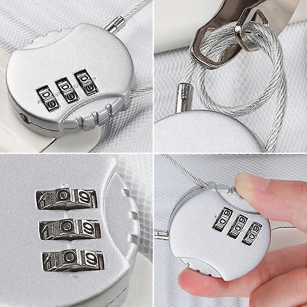 3pcs Digital Combination Luggage Lock - Travel Bag Padlock Set - Image 3