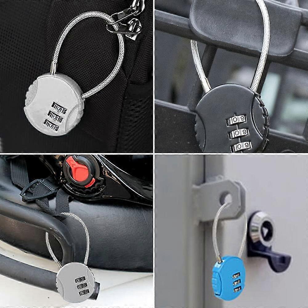3pcs Digital Combination Luggage Lock - Travel Bag Padlock Set - Image 4