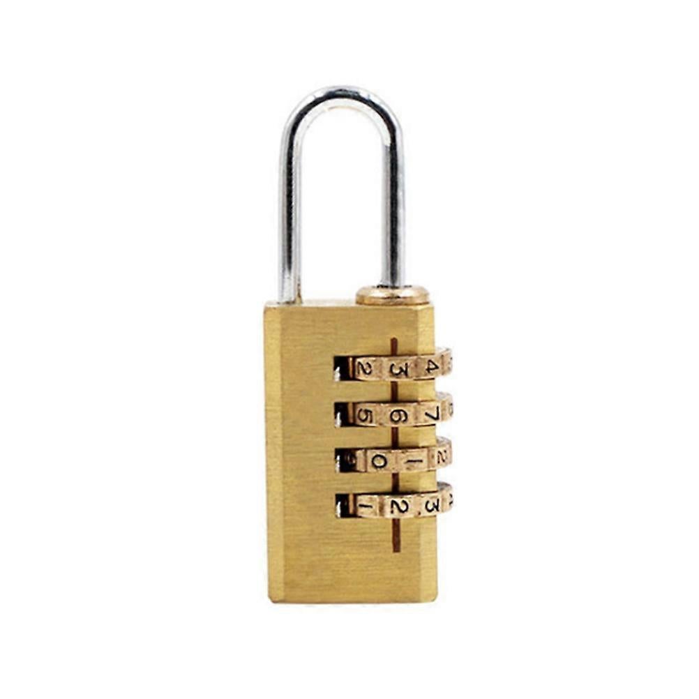 4-Dial Luggage Padlock - Outdoor Travel Lock for Backpack/Suitcase (5.7x2.2x1cm) - Image 1