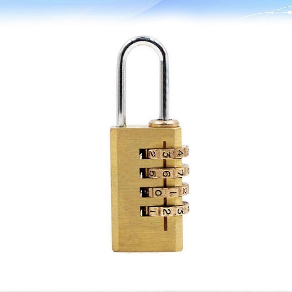 4-Dial Luggage Padlock - Outdoor Travel Lock for Backpack/Suitcase (5.7x2.2x1cm) - Image 2