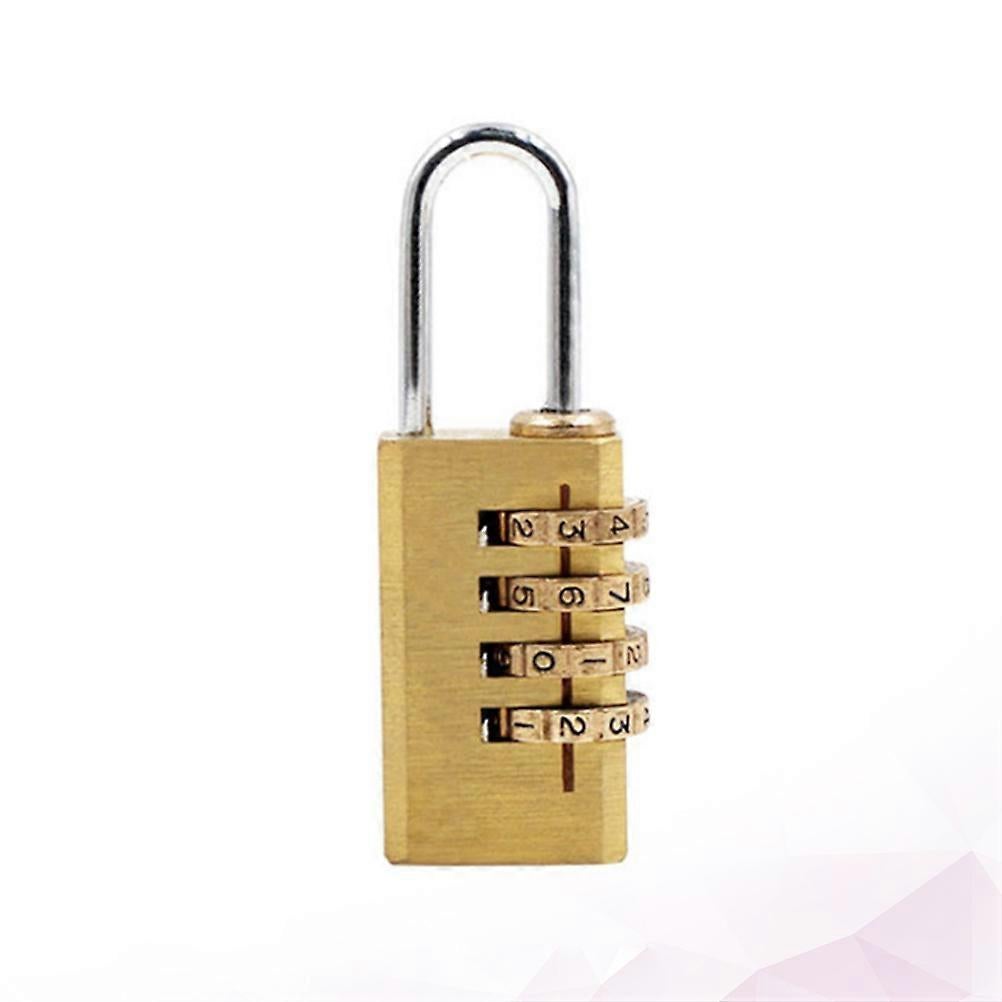 4-Dial Luggage Padlock - Outdoor Travel Lock for Backpack/Suitcase (5.7x2.2x1cm) - Image 3