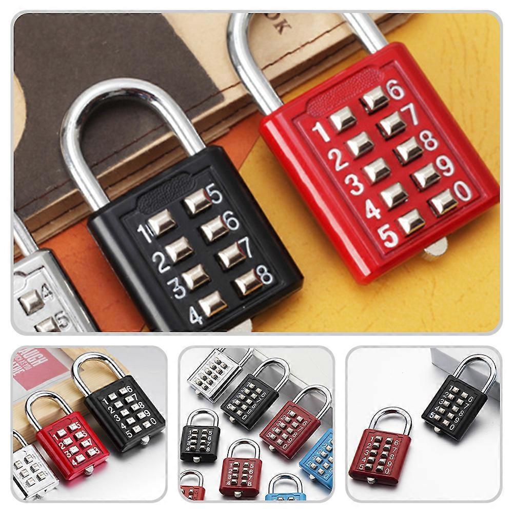 2pcs 10-Digit Luggage Locks - Metal Code Padlocks for Gym, Travel, Backpack - Image 3