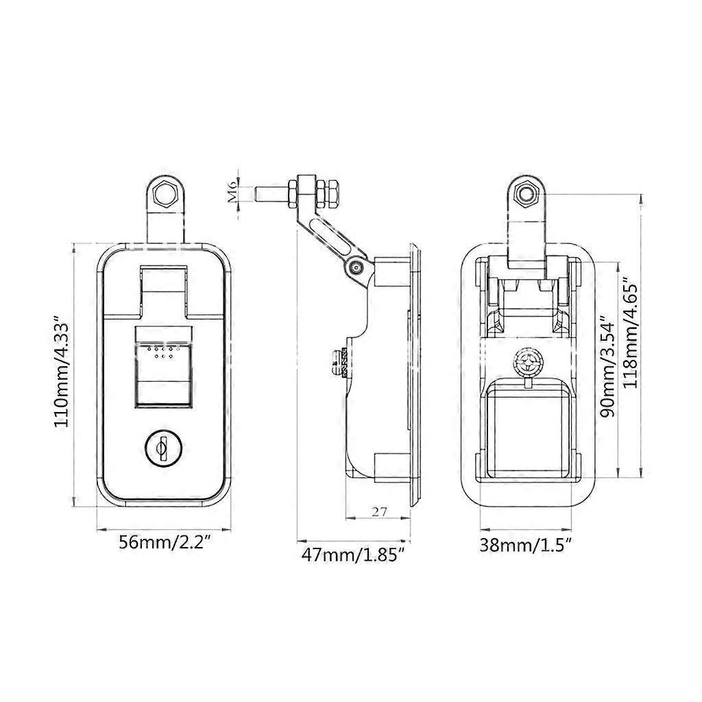 Compression Latch Lock - Universal Suitcase & Canopy Handle Lock - Image 2