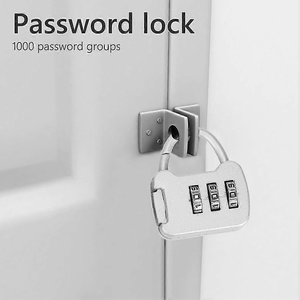 3-Digit Combo Padlock - Outdoor Travel Luggage Bag Lock for School & Fitness - Image 2