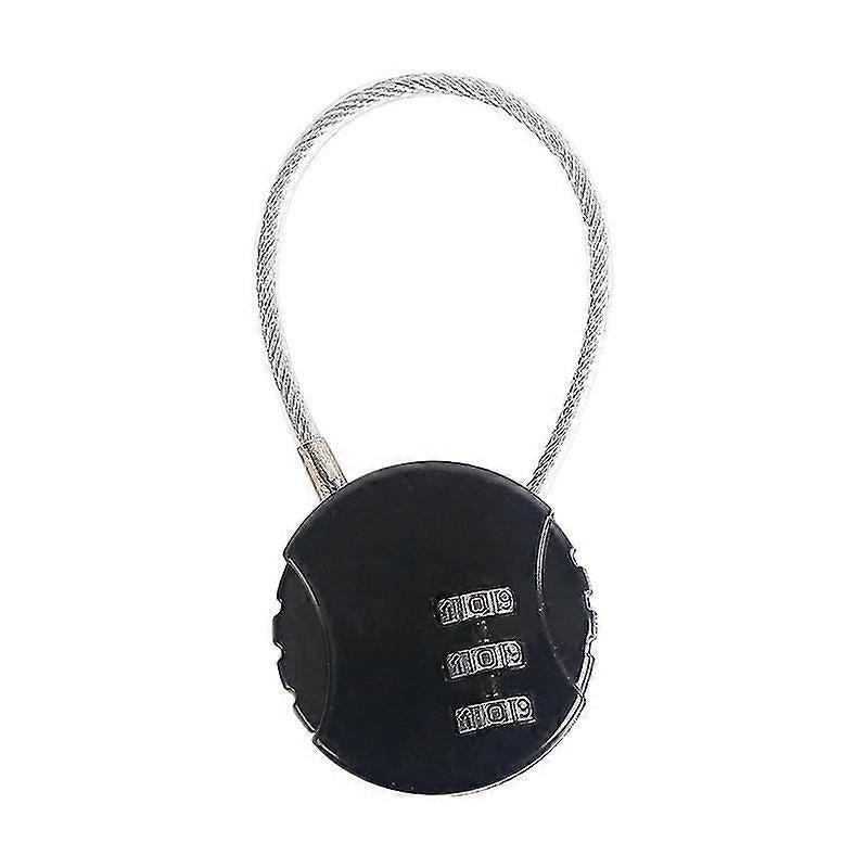 3-Digit Mini Combo Padlock - Resettable Luggage Lock for Travel - Image 1