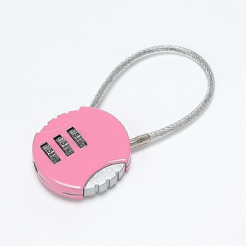 3-Digit Mini Combo Padlock - Resettable Luggage Lock for Travel - Image 3