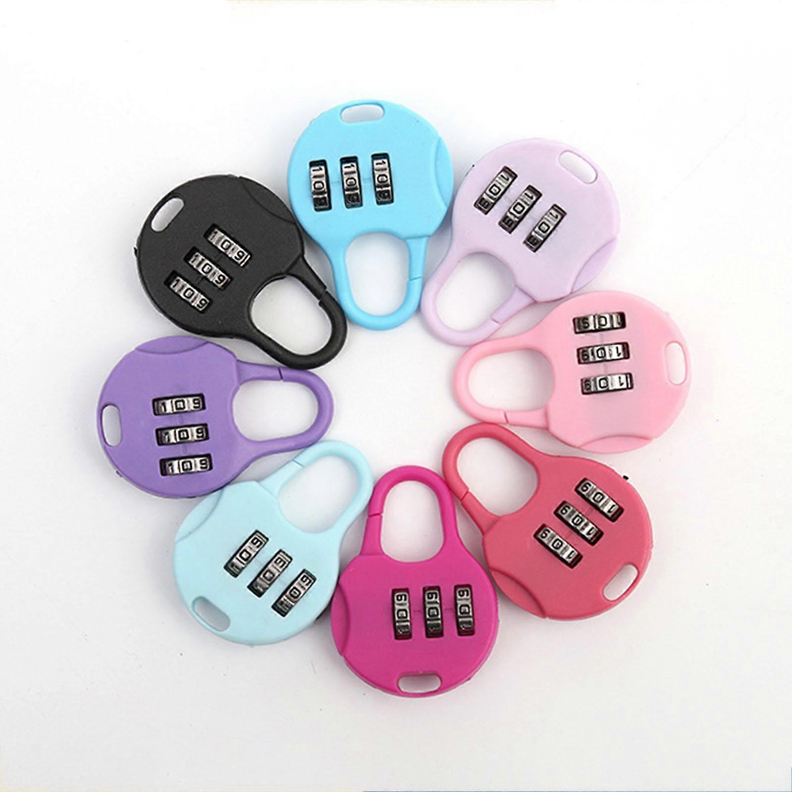 Black 3-Digit Combo Padlock - Drawer & Luggage Lock for Home - Image 4