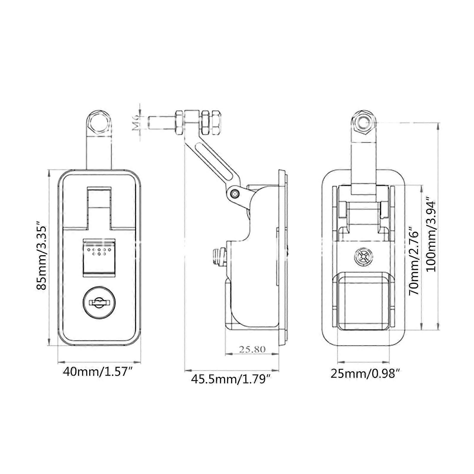 Compression Lock with Keys - Suitcase, Trailer, Caravan, Canopy Use - Image 3