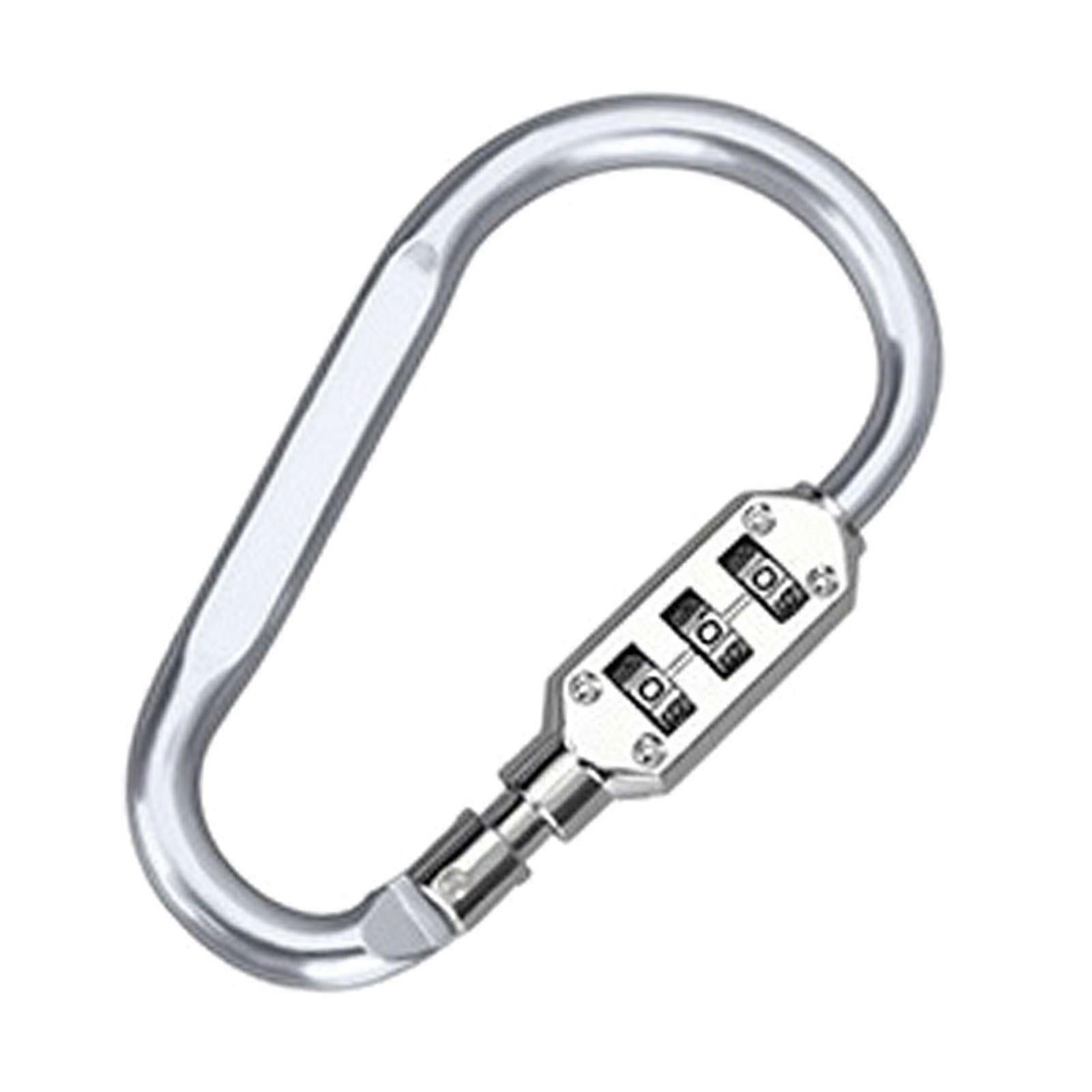 D-Shape Password Lock - Backpack Gym Luggage Carabiner Lock - Image 1