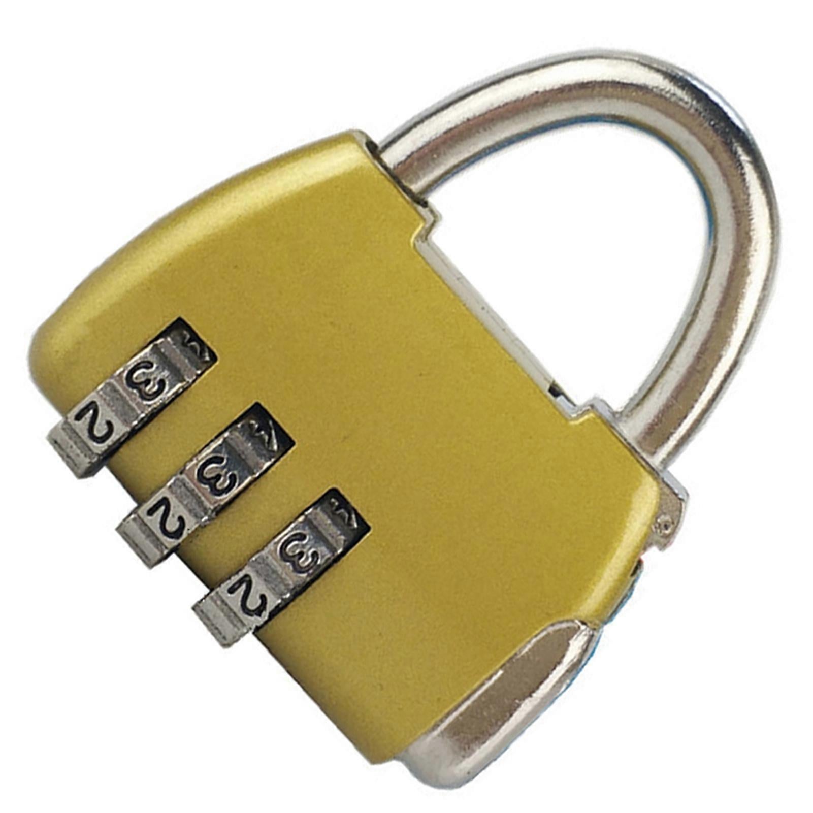 3-Digit Zinc Alloy Combo Lock - Heavy Duty Luggage Padlock - Image 3