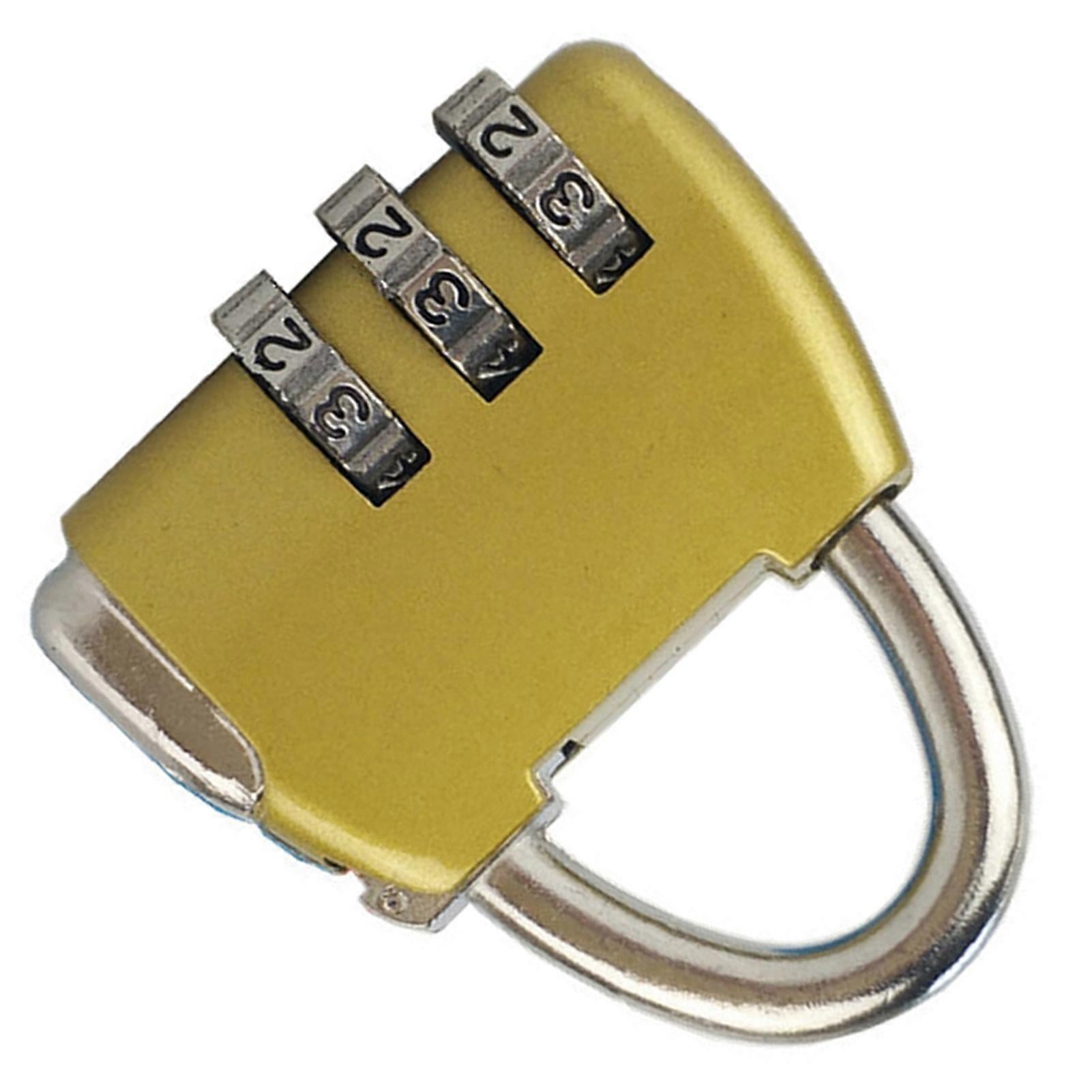 3-Digit Zinc Alloy Combo Lock - Heavy Duty Luggage Padlock - Image 4
