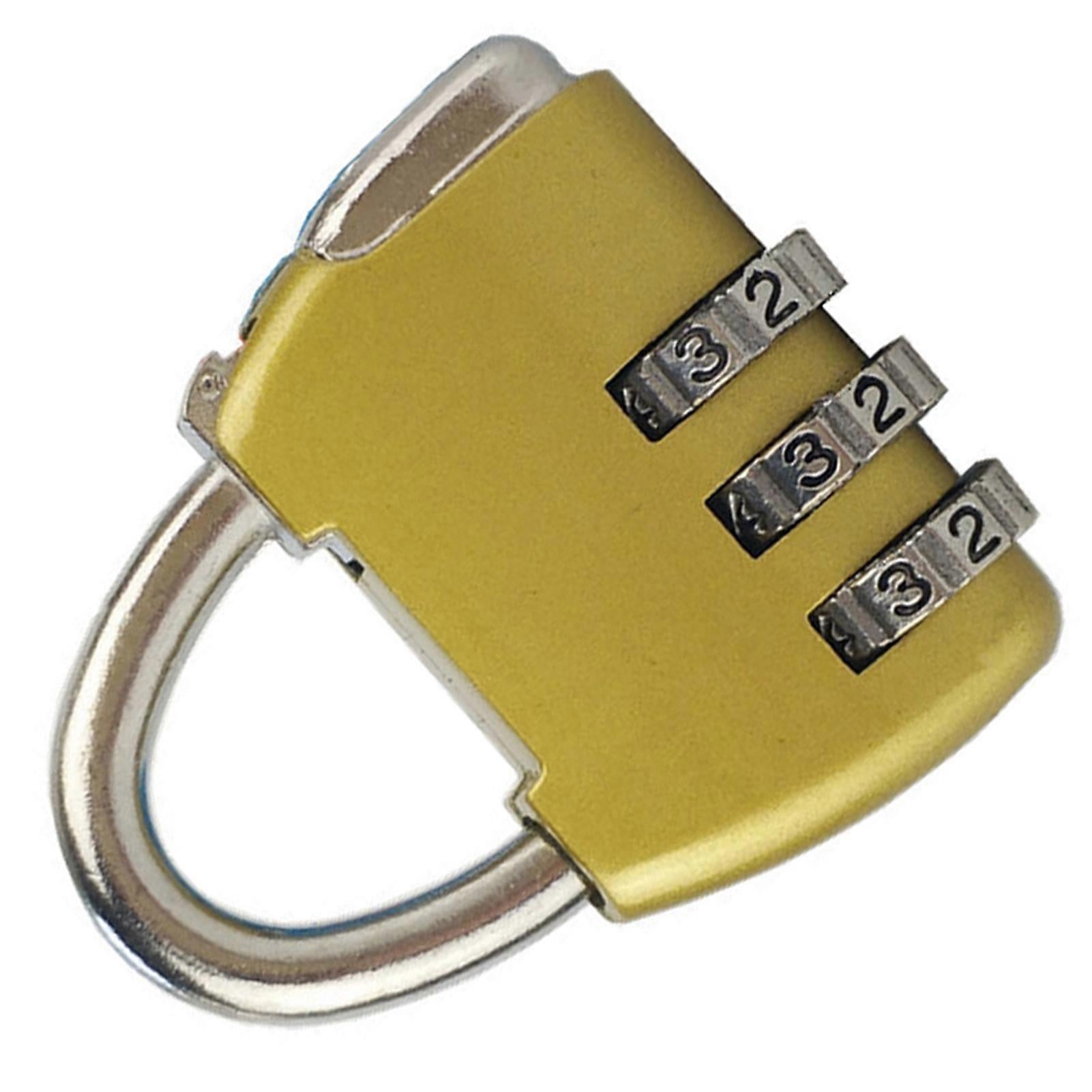 3-Digit Zinc Alloy Combo Lock - Heavy Duty Luggage Padlock - Image 5