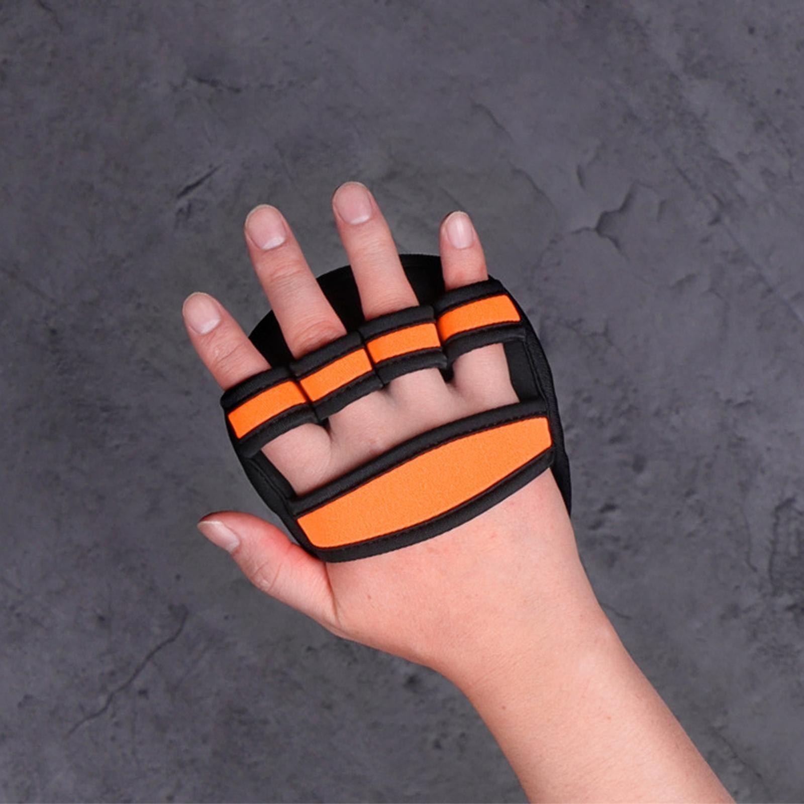 Half Finger Gym Grip Pads for Weightlifting, Outdoor Workout Hand Protectors - Image 4