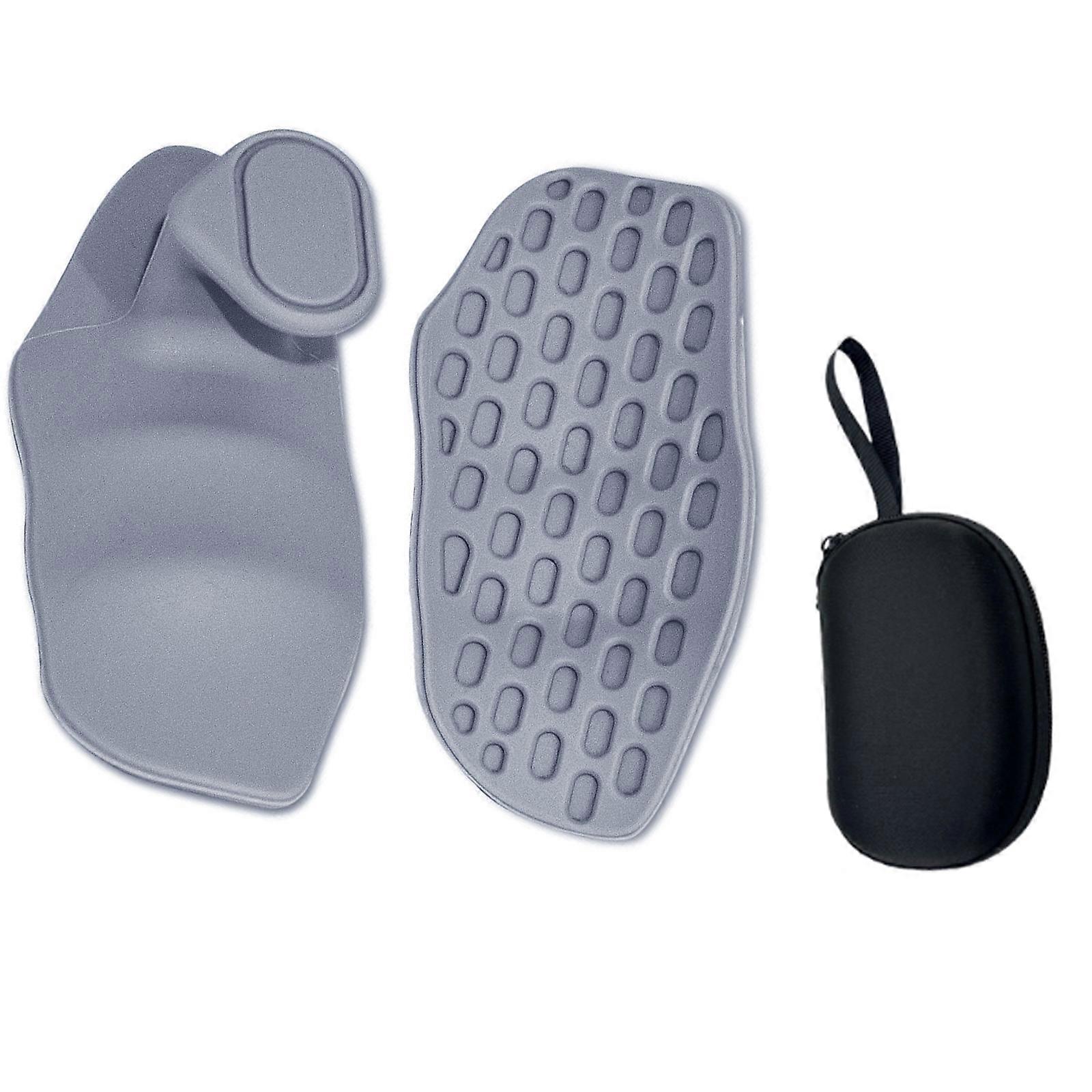 2pcs Flexible Gym Tape Grips with Storage Box for Weightlifting, Grey - Image 1