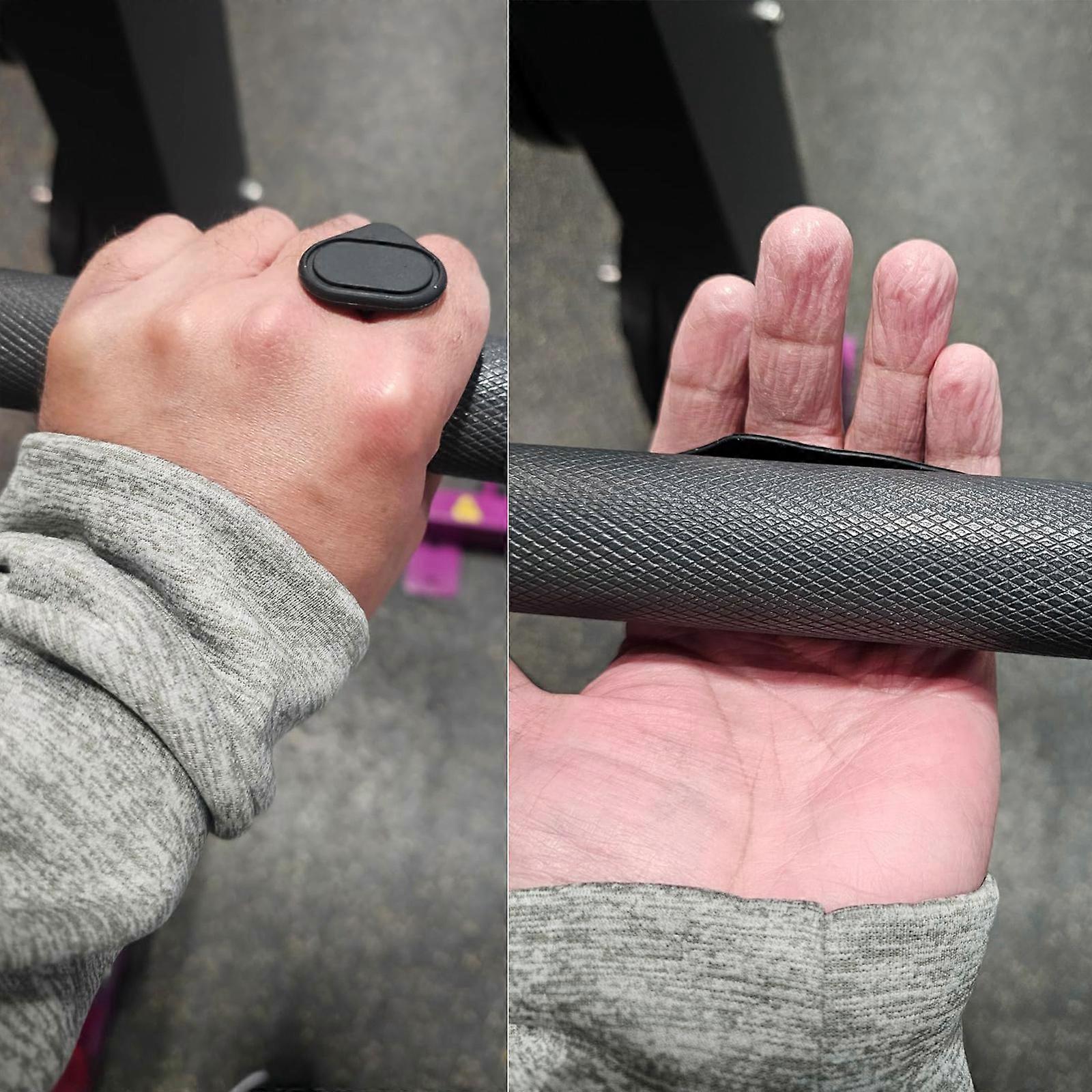2pcs Flexible Gym Tape Grips with Storage Box for Weightlifting, Grey - Image 4